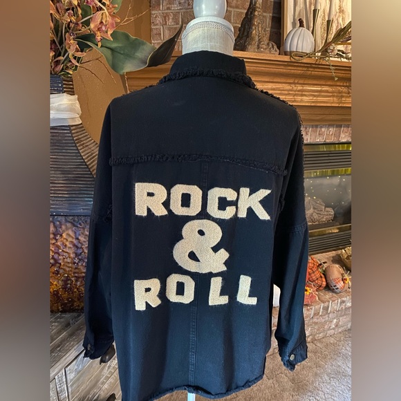 Rock & Roll Oversized Jean Shacket - Picture 7 of 11